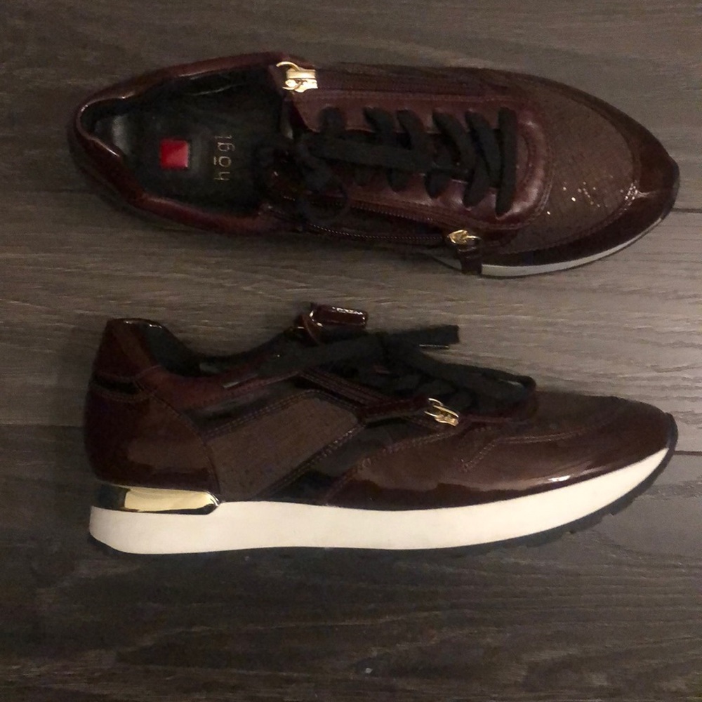 Hogl Burgundy Sneaker with Zippers